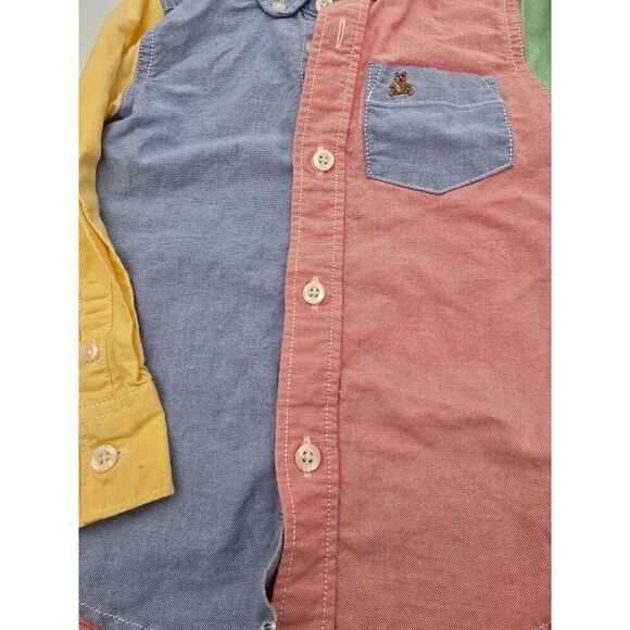 Colorful Baby Gap Toddler Button-Up Shirt Size 3 Years - Picture 7 of 8